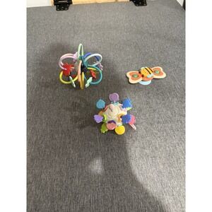 Baby Toddler Toy Bundle Manhattan Toy Teether Rattle Loop D'Loop